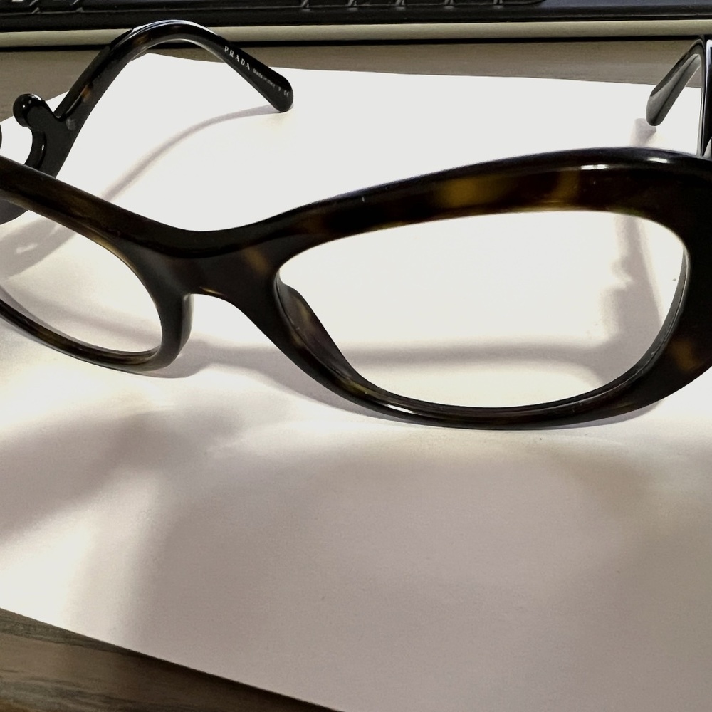 Prada VPR 09P Baroque Style Dark Tortoise Women's Extremely RARE